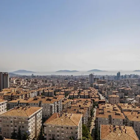 Apartmán Flat W Sea View Terrace Near Metro In Maltepe Istanbulská provincie
