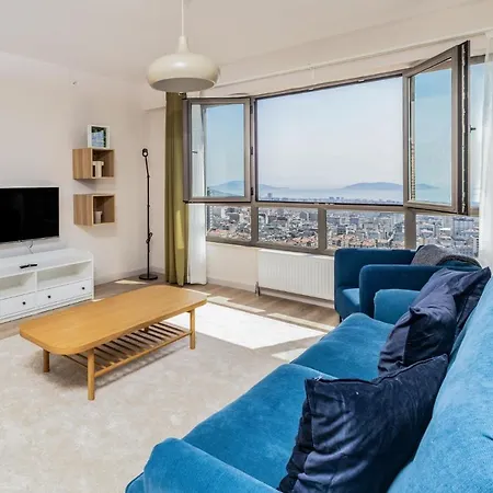 Flat W Sea View Terrace Near Metro In Maltepe Apartmán