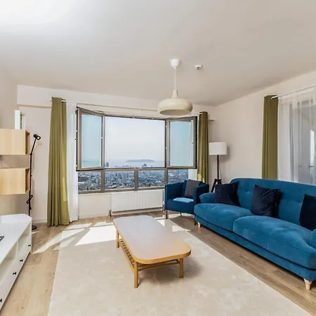 Daire Flat W Sea View Terrace Near Metro In Maltepe İstanbul